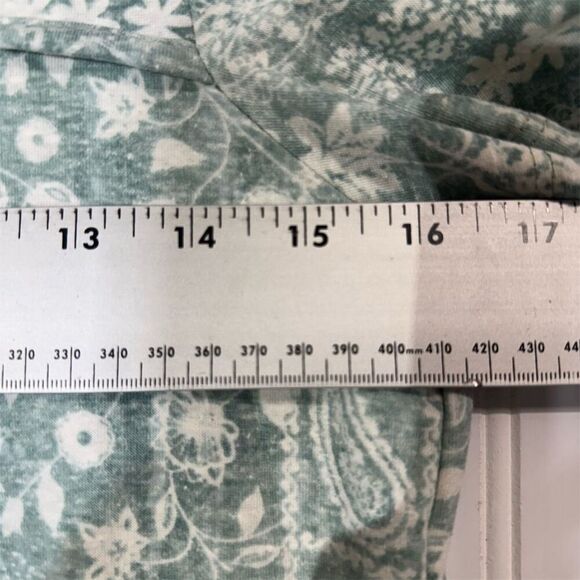 FSL+Apparel Green Bandana Print Cutout Top Women’s Small USA Made boho cottage - Picture 4 of 8